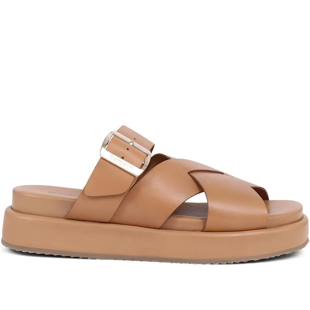 Barbour Annalise Leather Mule Sandals - BARBR39508 / 324 822