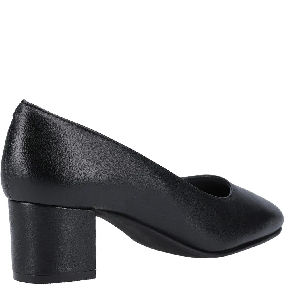 Black Anna Court Shoes