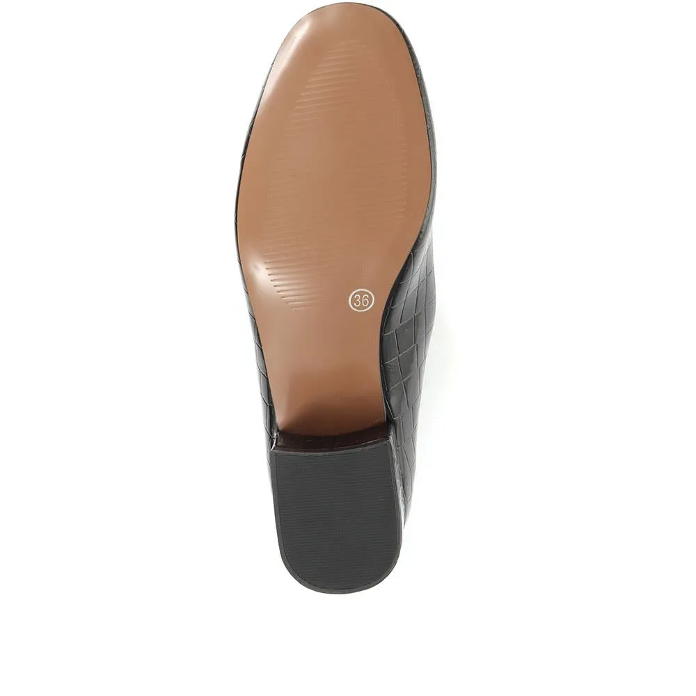 Block Heeled Court Shoes - WBINS34131 / 320 561