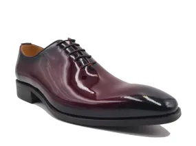 Carrucci Burgundy Patent Leather Lace-Up Fashion Design Style No: KS503-101P