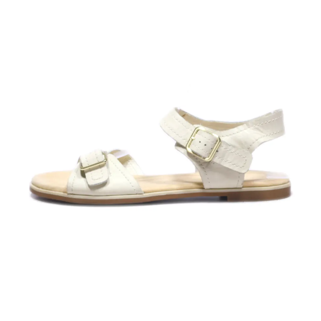 Clarks 15807 Flat Sandals Leather Beige Colour For Women