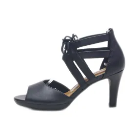 Clarks High-Heel Sandals Leather Black Colour For Women