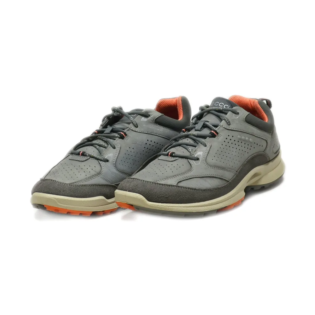 Ecco Casual Lace Ups Nubuck Grey Colour For Men