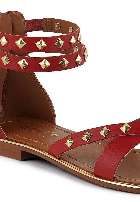 Emma Studded Flat Sandals