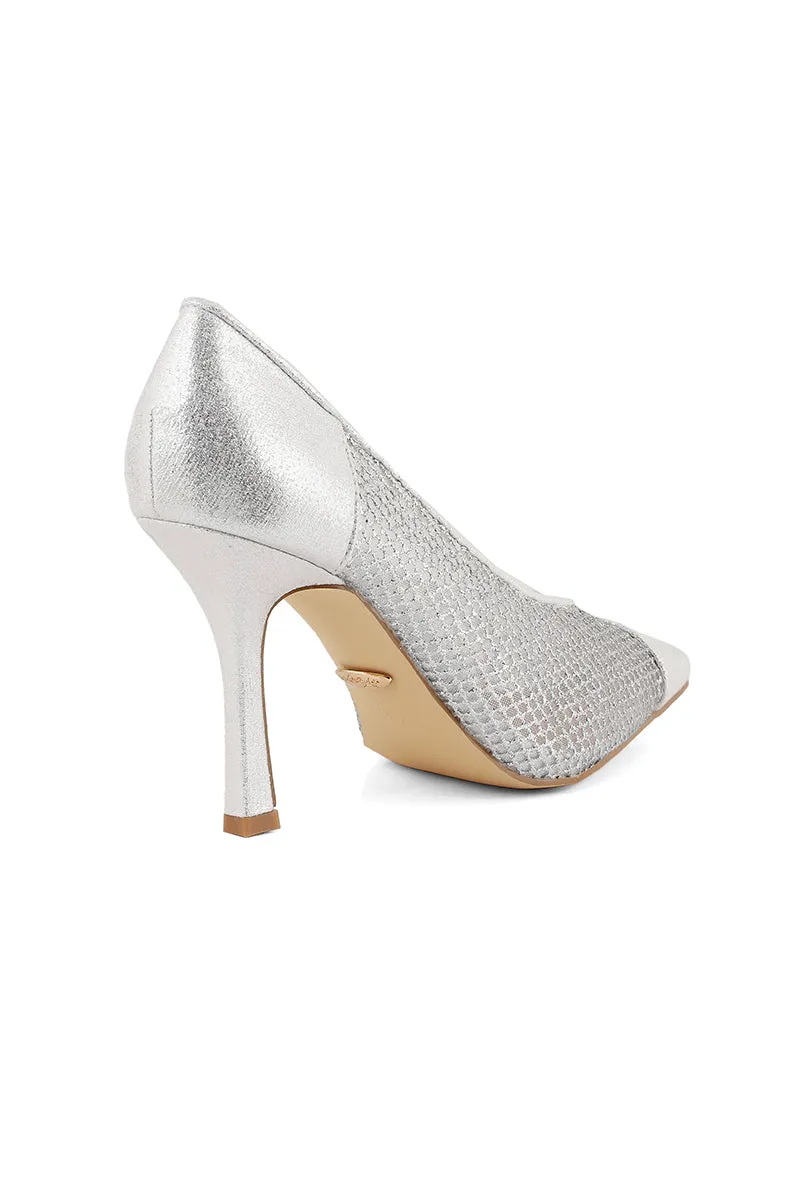 Formal Court Shoes I44400-Silver