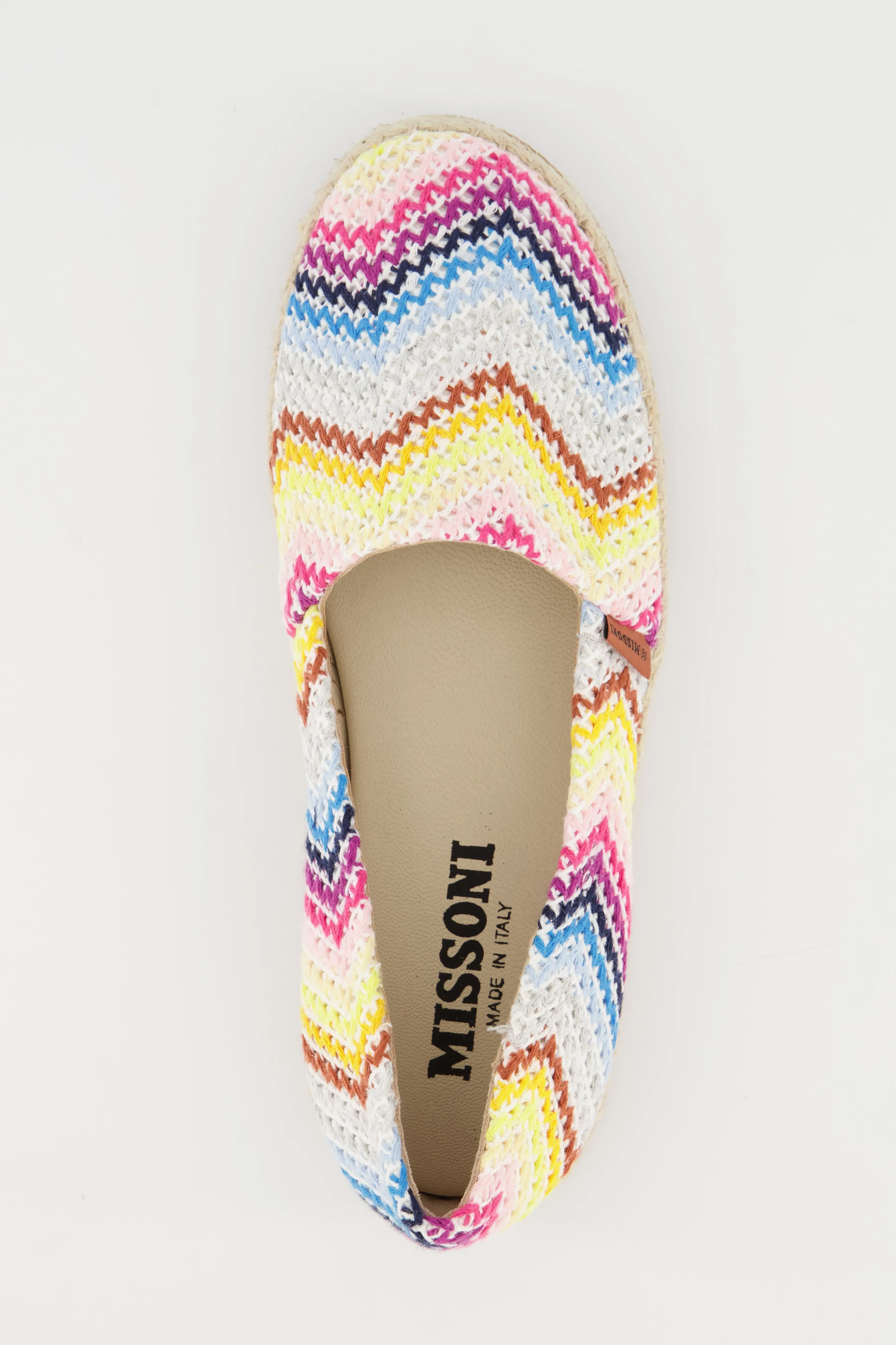 Girls Missoni White Colourful Espadrilles