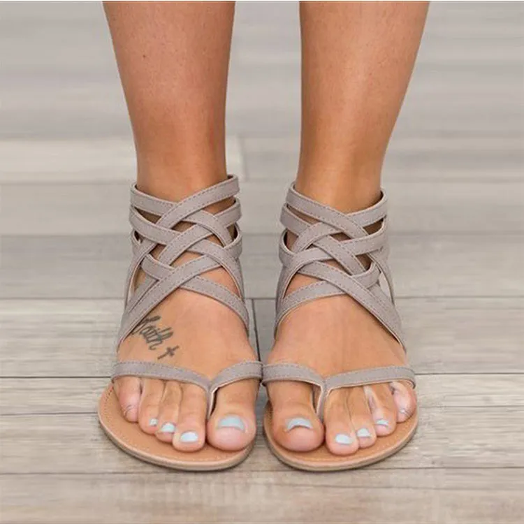 Gladiator Cross Tied Sandals