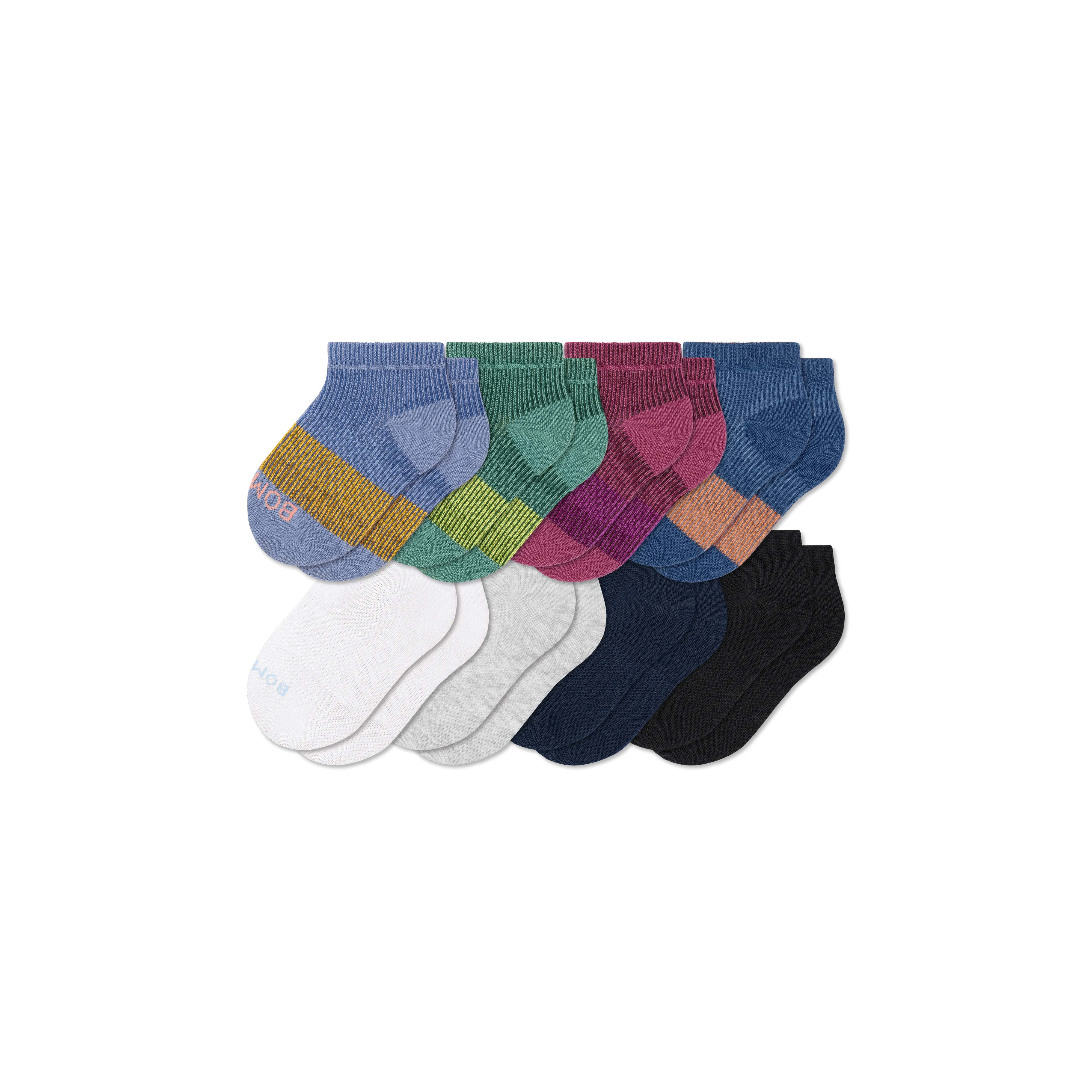 Junior Lightweight Ankle Sock 8-Pack