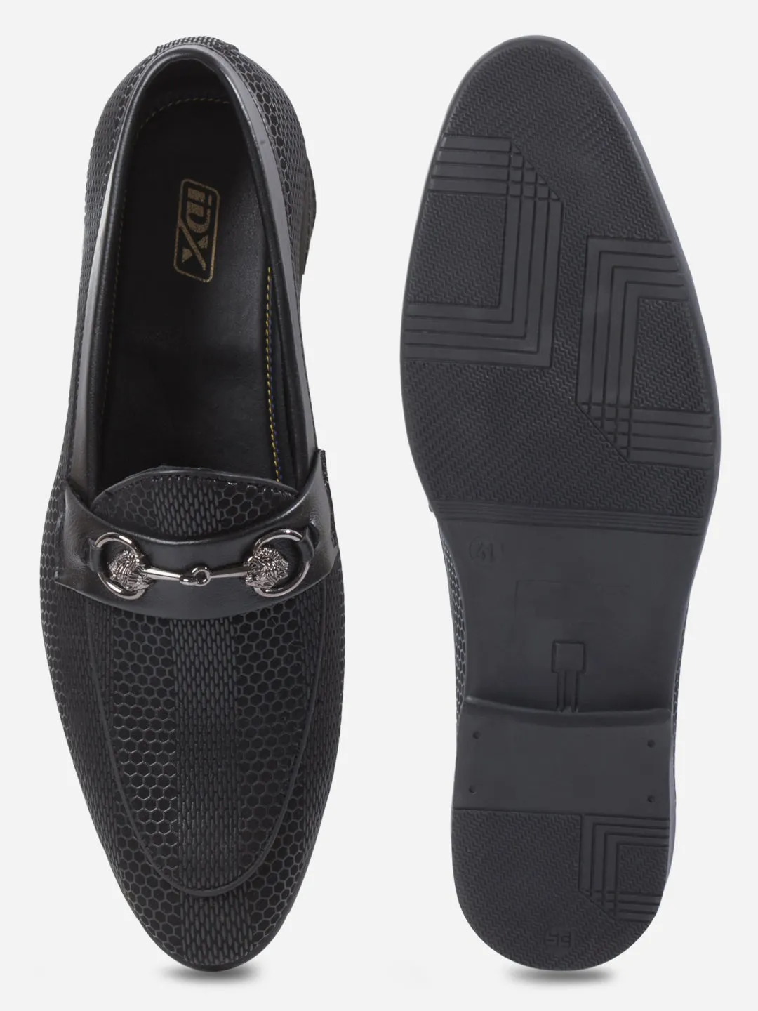 Men's Black 3D Finish Fashion Slip On (IX1085)