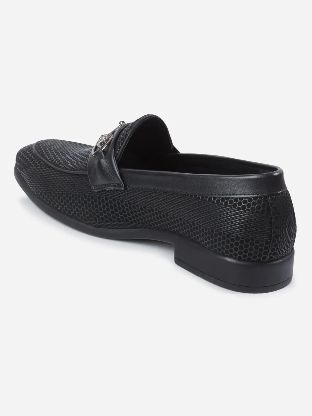 Men's Black 3D Finish Fashion Slip On (IX1085)