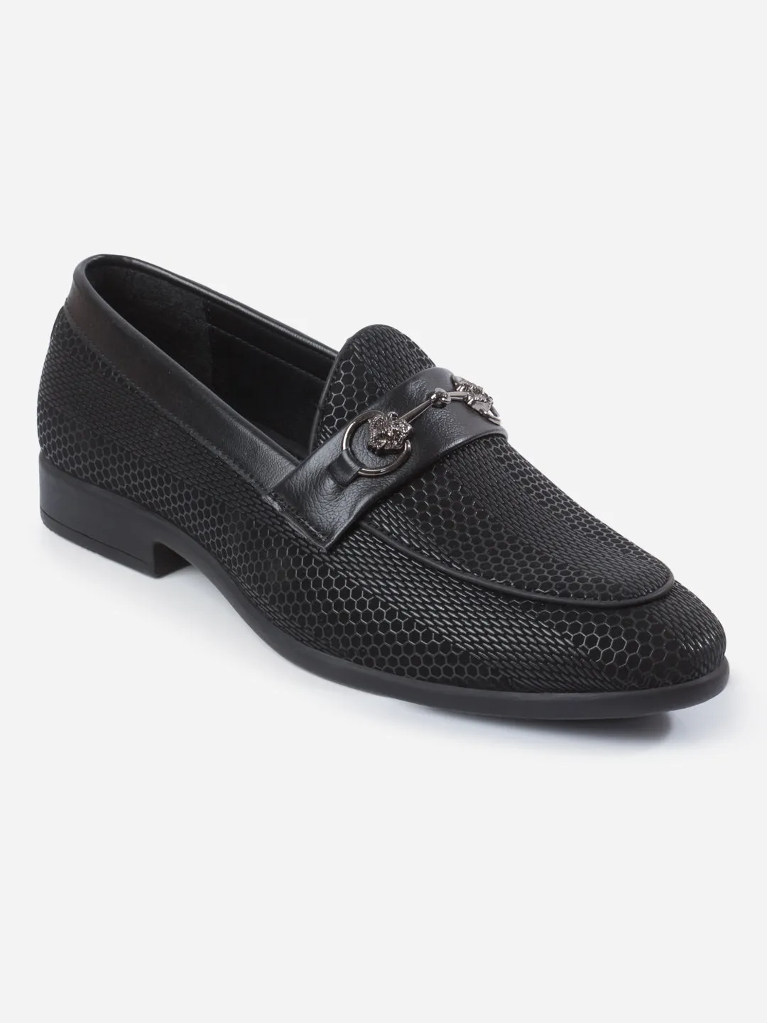 Men's Black 3D Finish Fashion Slip On (IX1085)