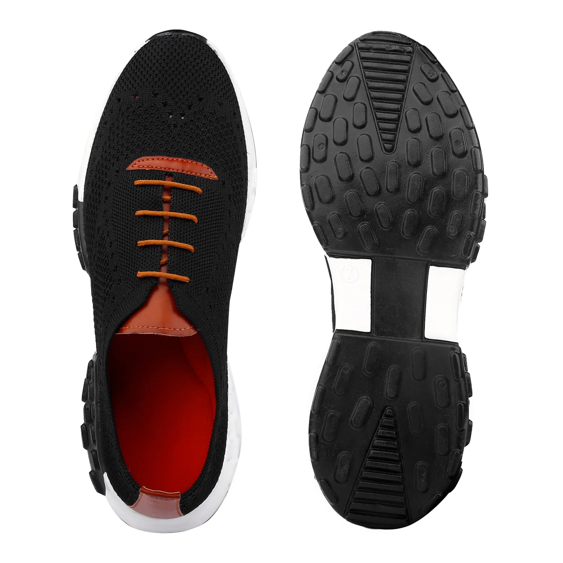 Men's Latest Knitted Casual Sports Lace-Up Shoes