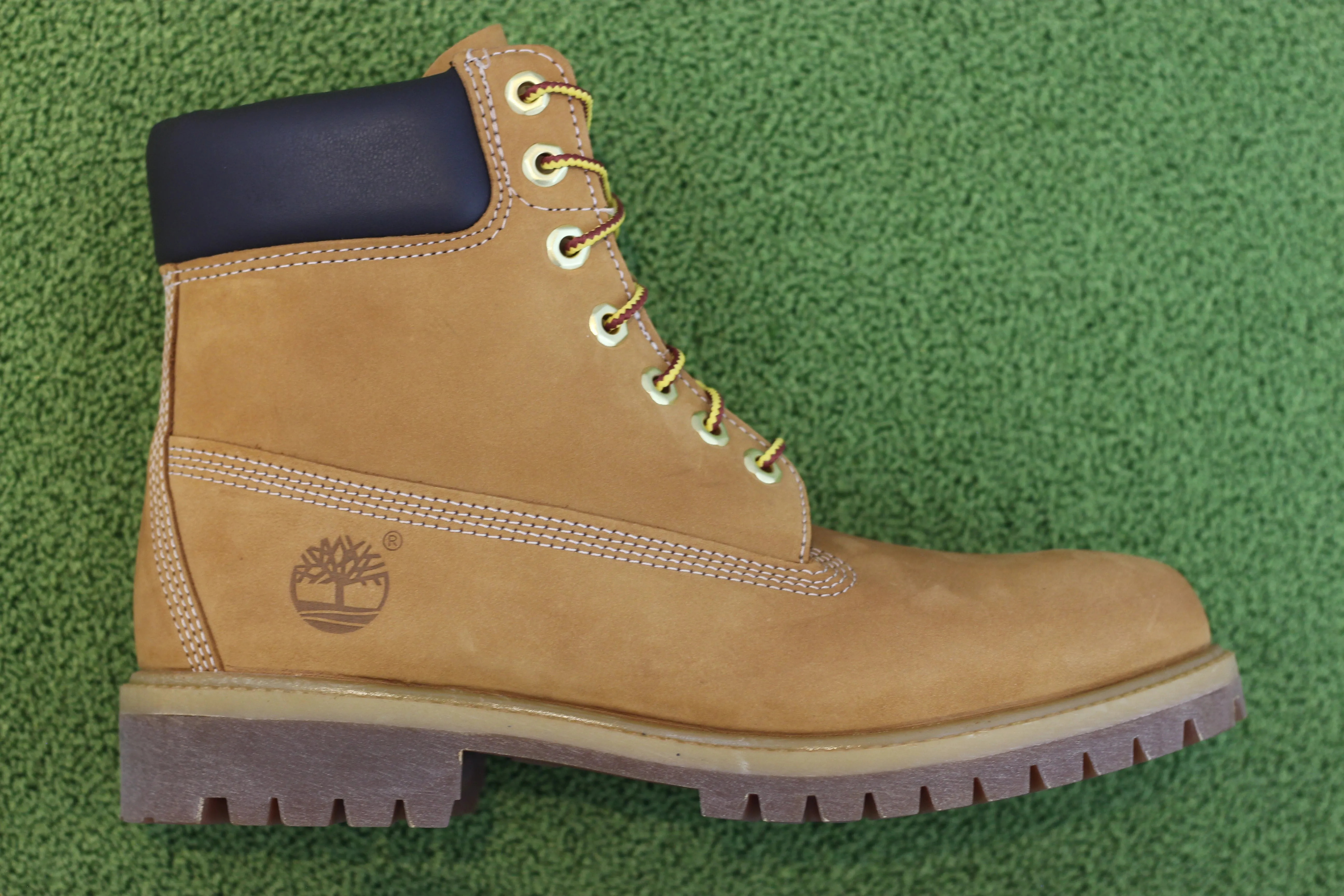 Men's Premium 6 Inch Waterproof Boot - Wheat Nubuck Leather