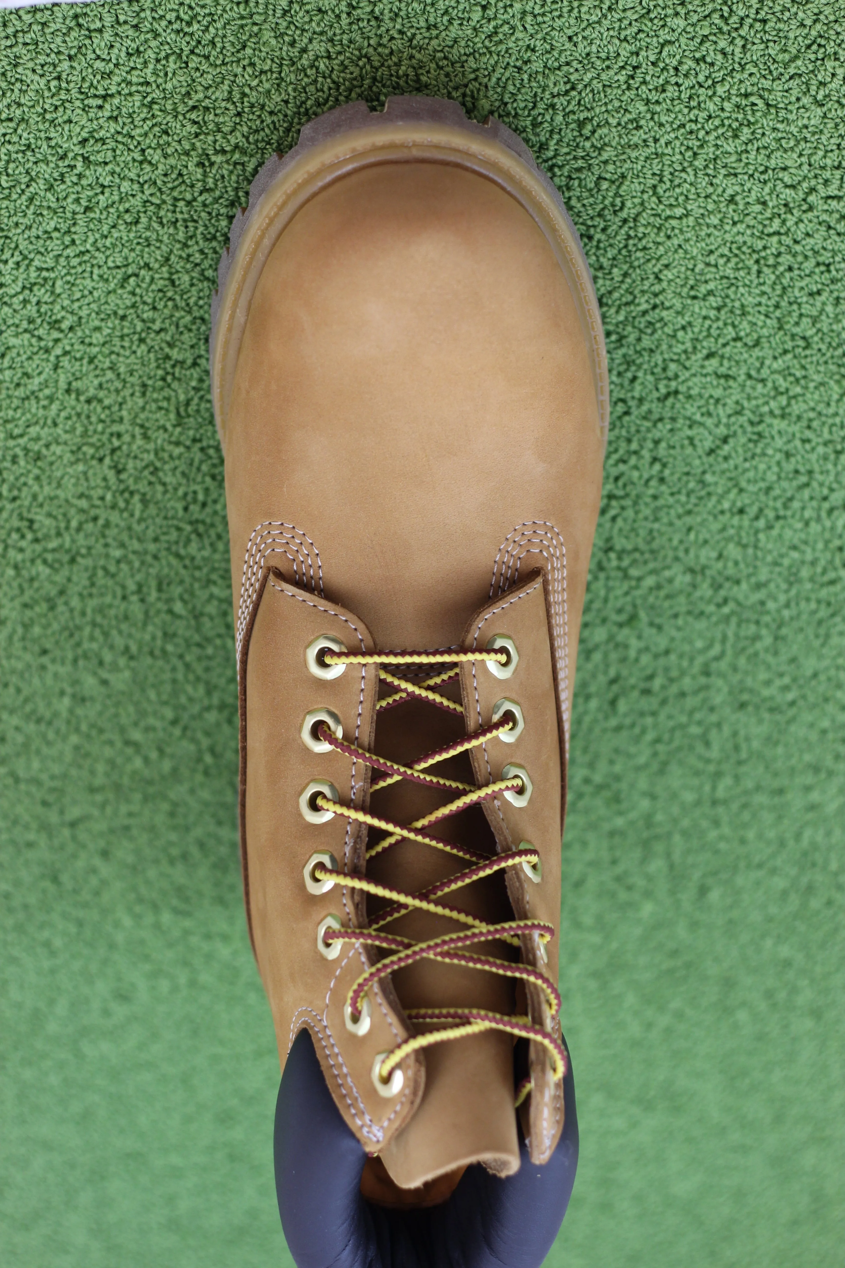 Men's Premium 6 Inch Waterproof Boot - Wheat Nubuck Leather