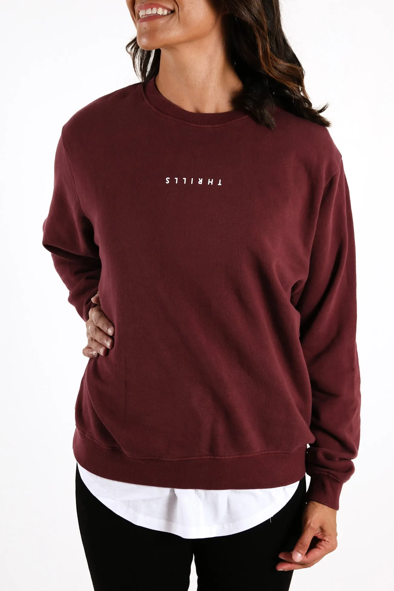 Minimal Thrills Crew Blood Red