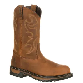 Rocky Men's Original Ride Branson Steel Toe WP Western Boots - Aztec Crazy Horse FQ0002809