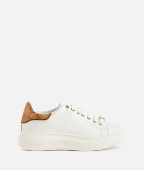 Sneakers TR light in pelle liscia con passalaccio 1ᴬ Classe Bianche