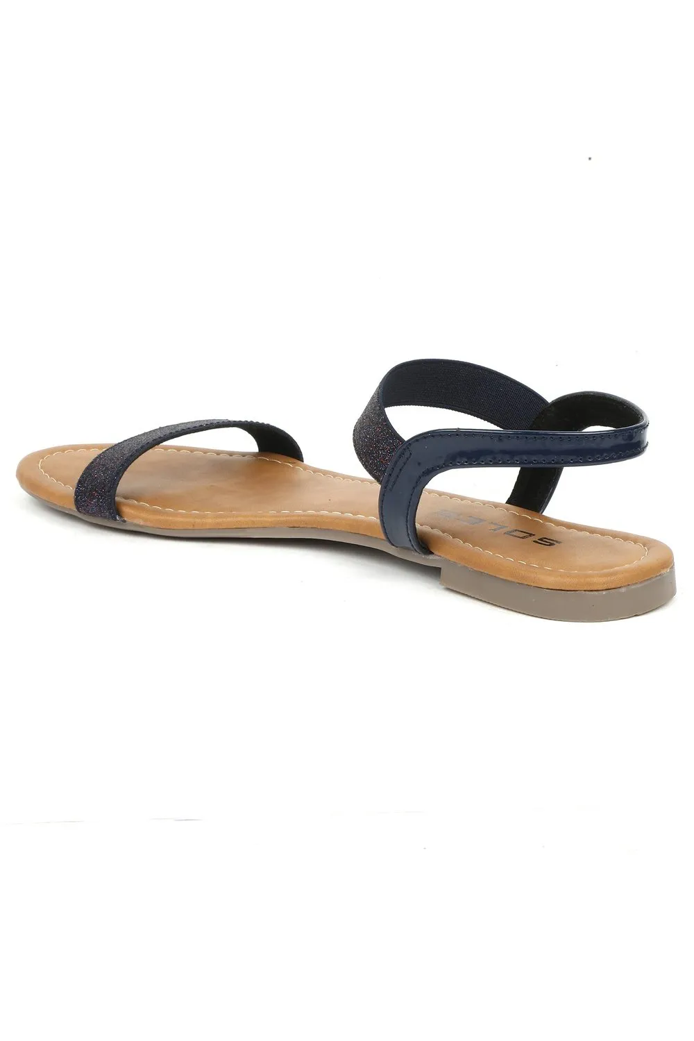 SOLES Chic Blue Flat Sandals