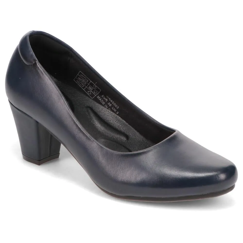 Stacked-Heel Court Shoes - WK40003 / 326 148