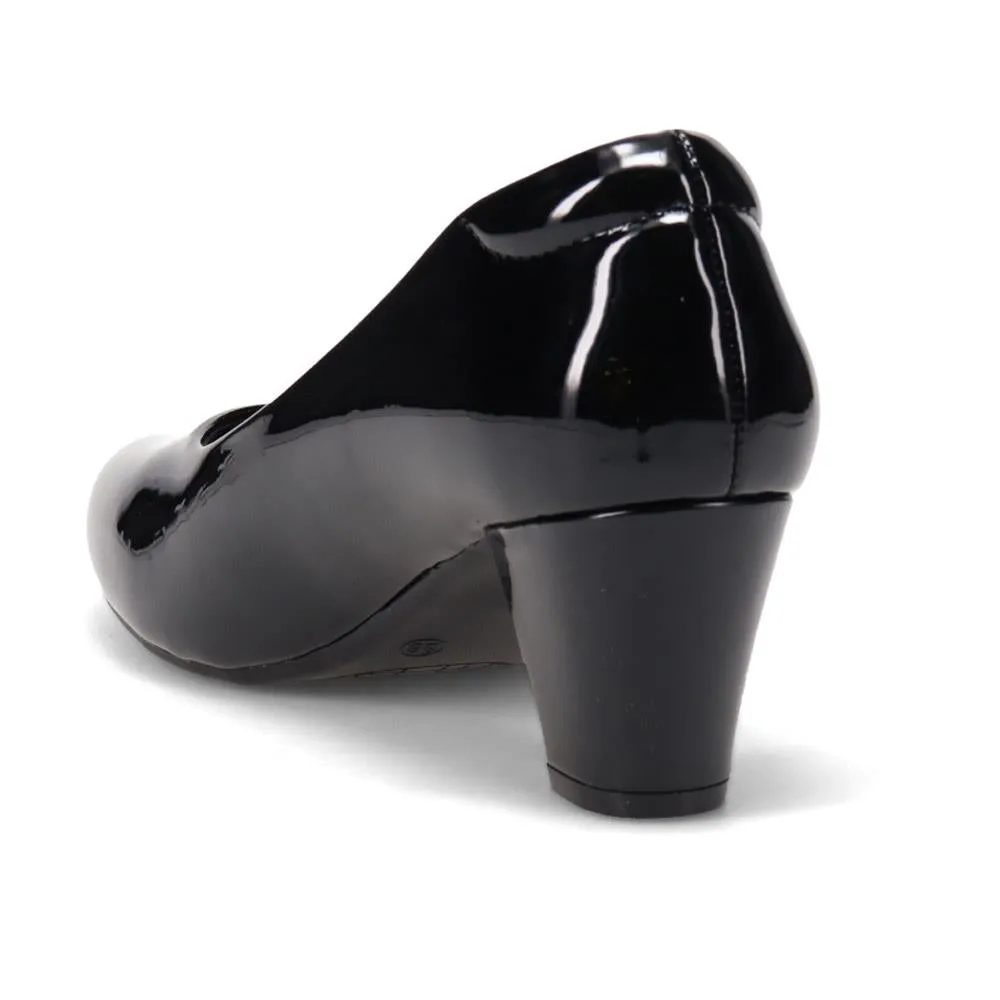 Stacked-Heel Court Shoes - WK40003 / 326 148