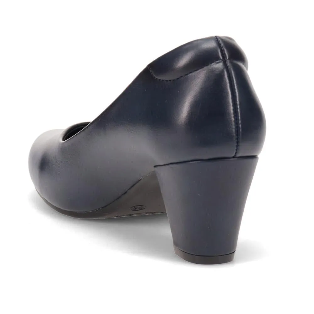 Stacked-Heel Court Shoes - WK40003 / 326 148