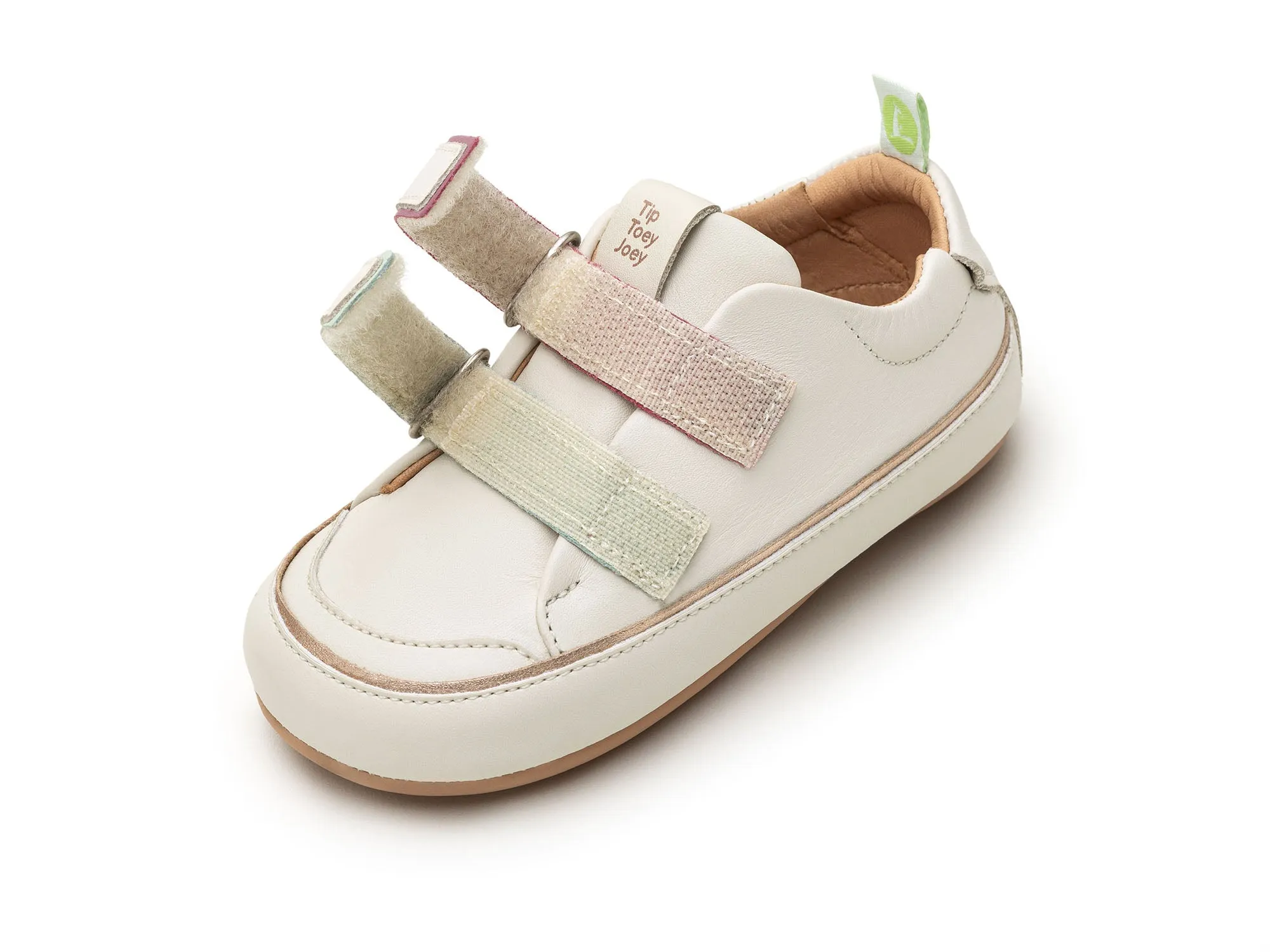 Tip Toey Joey Boy's and Girl's Bossy Colors Sneakers - Tapioca / Mint / Sunset Mauve