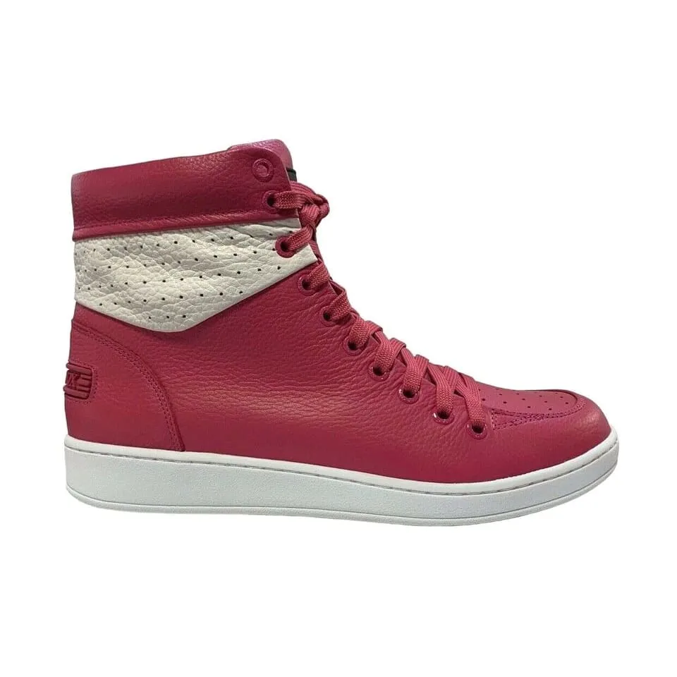 Travel Fox 900 Series Men's Fuchsia and White Leather High Top Sneakers 916101-142