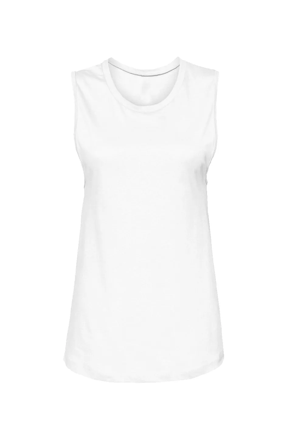 Women's White Muscle Tank Top