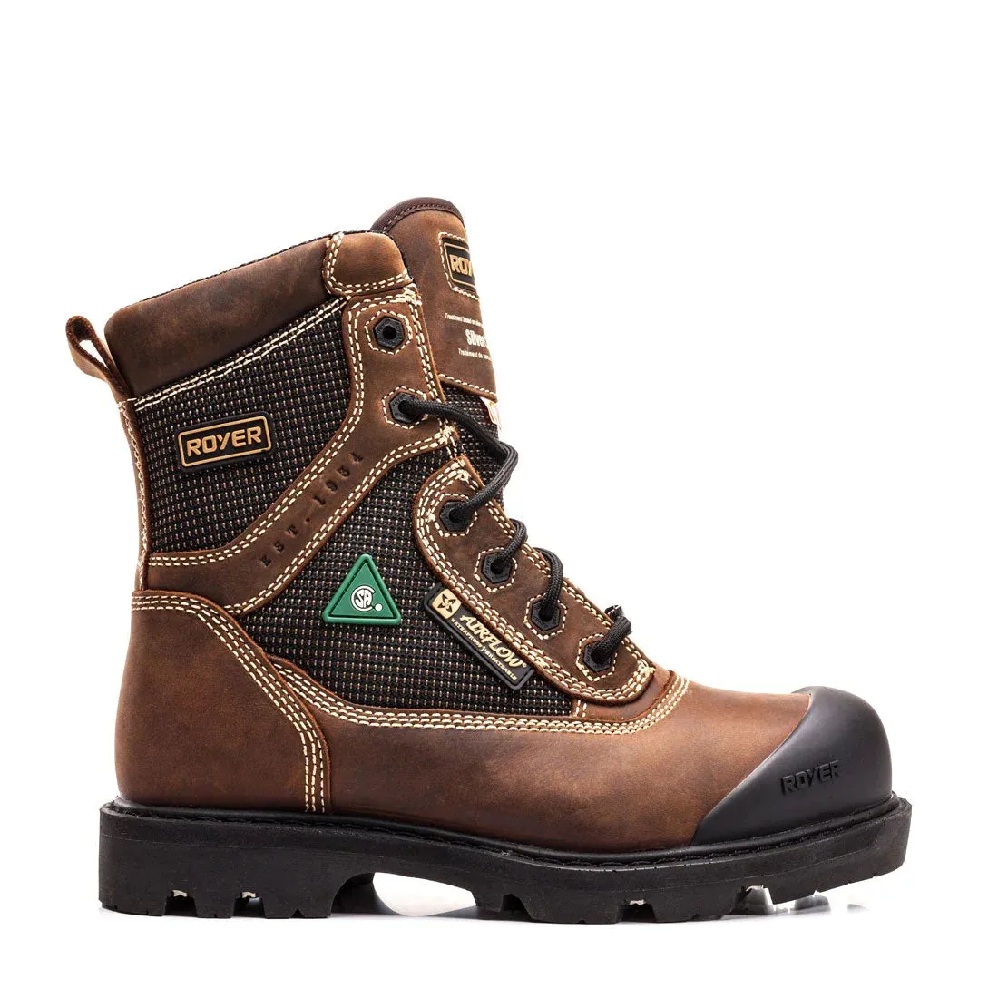 Work Boots - Royer FLX Airflow Waterproof Metal-Free Boots, FLX